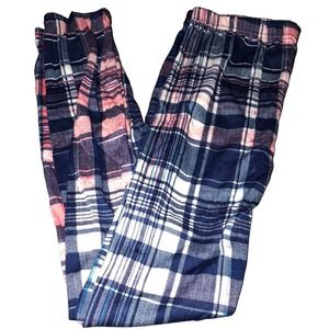 BLUE & PINK PLAID CHILDREN'S LEGGINGS